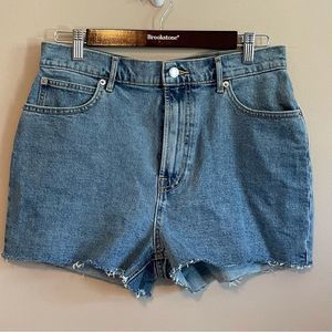 NWT Everlane The Way High Denim Short; Size 29